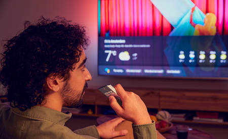 Smart TV ses kontrol&uuml; &ouml;zelliği, mobil