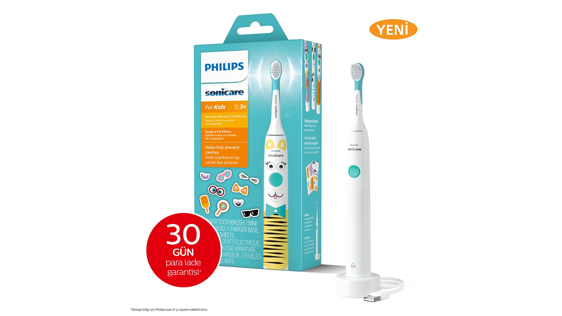 Philips, &ldquo;Sonicare Kids&rdquo; şarjlı diş fır&ccedil;ası ile &ccedil;ocukların sağlıklı diş bakım alışkanlıklarını destekliyor